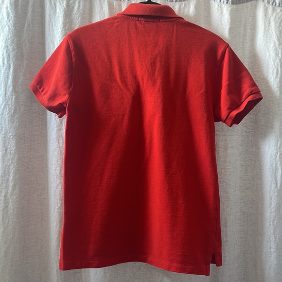 Polo Ralph Lauren Classic Piqué Slim Fit Polo Shirt in Red - Picture 2 of 8